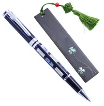 Jinhao – stylo à bille et marque pages en coquille, 8802mm, avec pointe Rollerball, papeterie pour bureau et école, cadeau d'affaires, 0.7