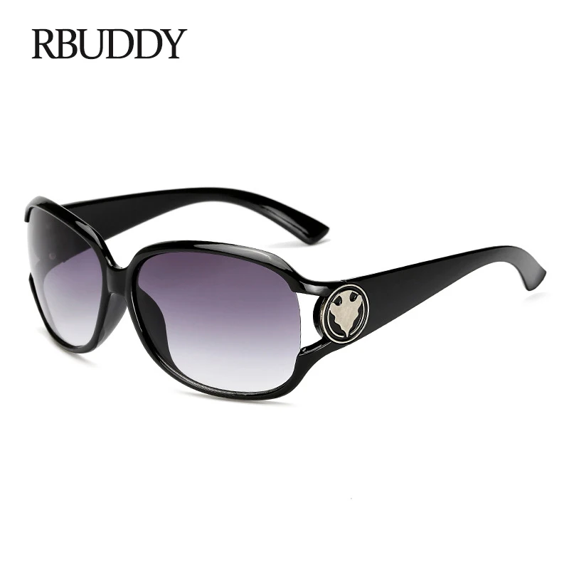 

RBUDDY Luxury Sun Glasses Women Classic Shades Black Sunglasses Woman Elegant Brand Designer Quality Goggle Sunglass For Lady