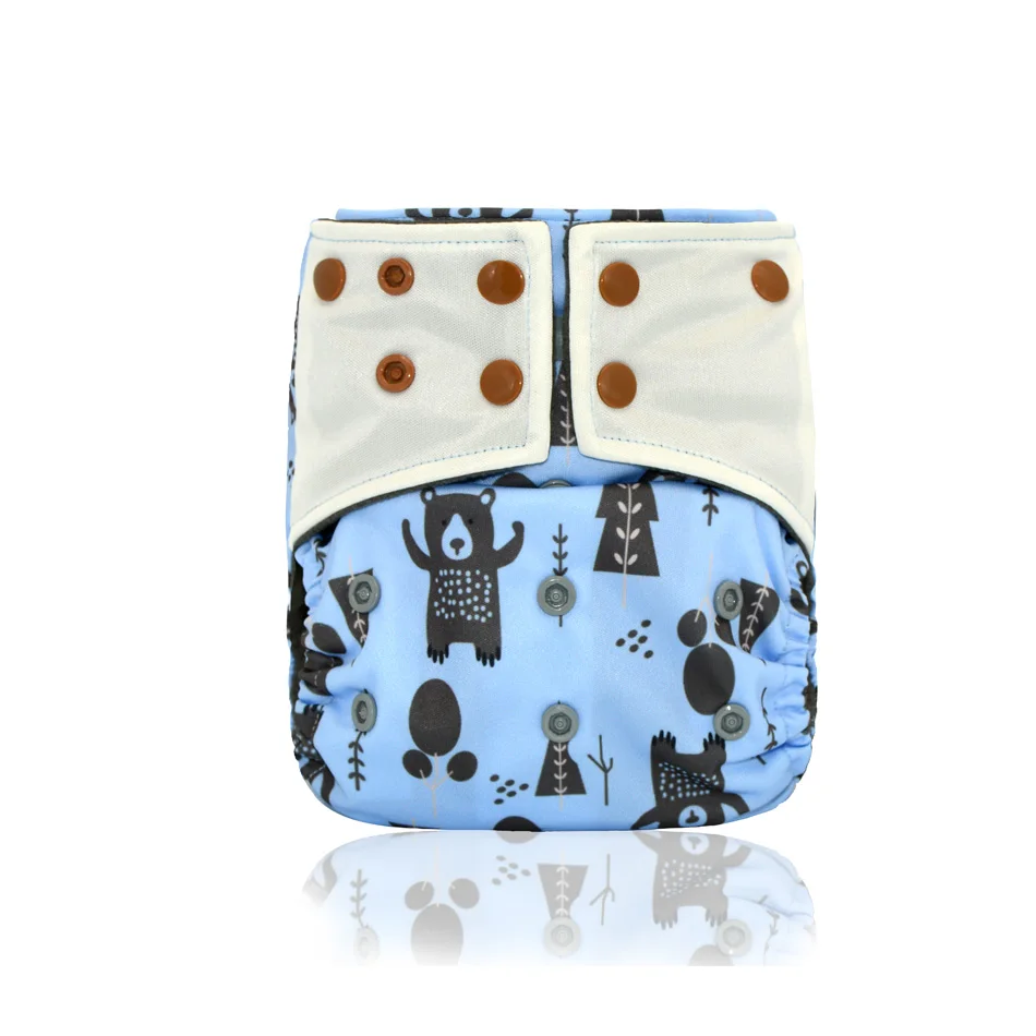 Happy Flute OS замшевая тканевая карманная Пеленка, с задними и передними карманами, водонепроницаемая и дышащая для детей 3-15 кг