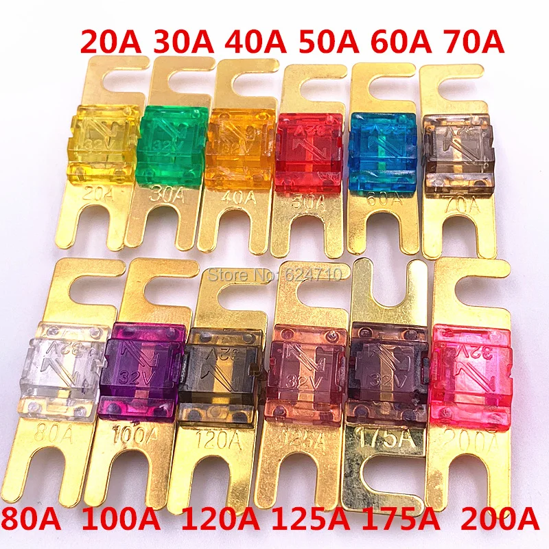 Ответ: предохранитель 20A 30A 40A 50A 60A 70A 80A 100A 120A 125A 150A 175A 200A фиксированный болт предохранитель вилка болт предохранитель ANS-8 защитная пластина Держатель