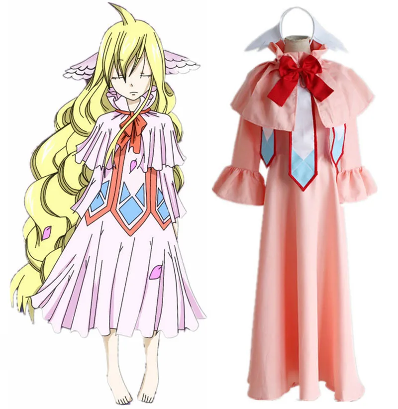 Anime Fairy Tail Mavis Vermilion Cosplay Costume Full Set ...