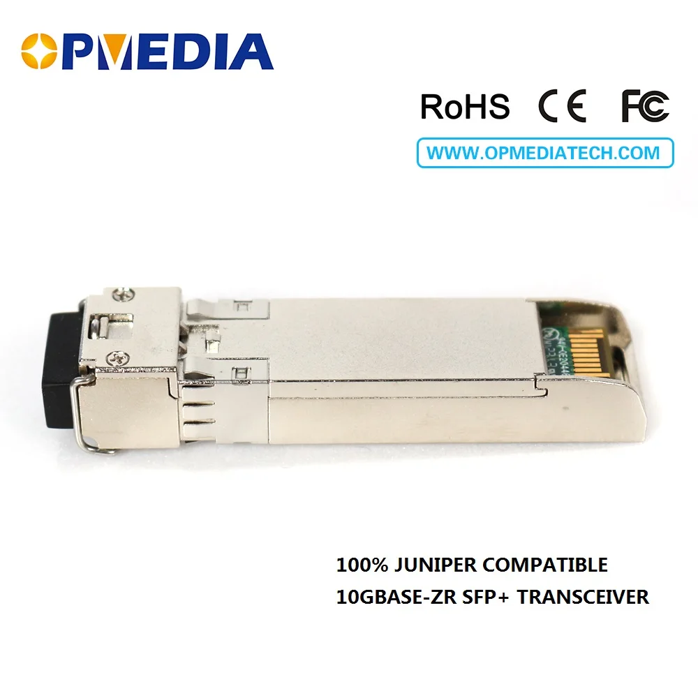 

100% Juniper compatible 10G SFP+ transceiver,10G 1550nm 80km SFP+ ZR optical module with dual LC connector and DDM function