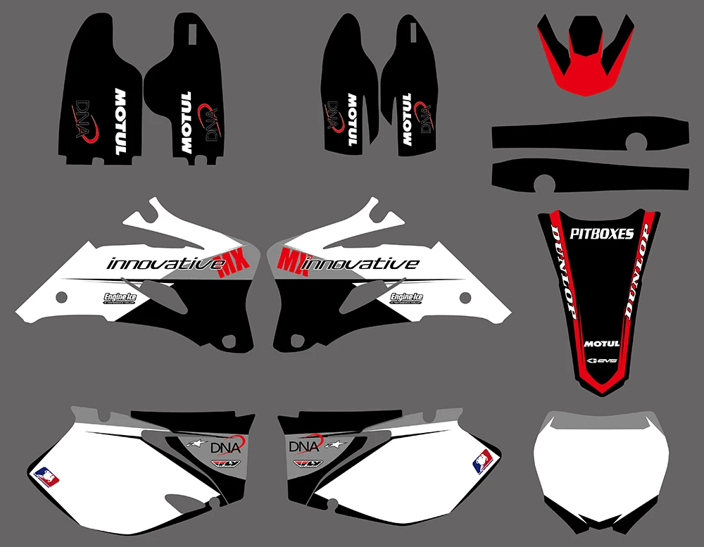 Графические и Фоновые наклейки наборы для Yamaha YZ250F YZ450F 2006 2007 2008 2009 YZ 250F 450F YZ250 YZ450