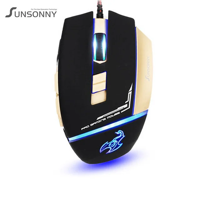SUNSONNY T M60 USB Wired Gaming Mouse 6D Professional Game Mice With