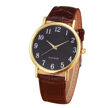 

Montre 2020Men's Military Watches Masculino Leather Business Wrist Watch Men Retro Design Black Dial Quartz Watches #121