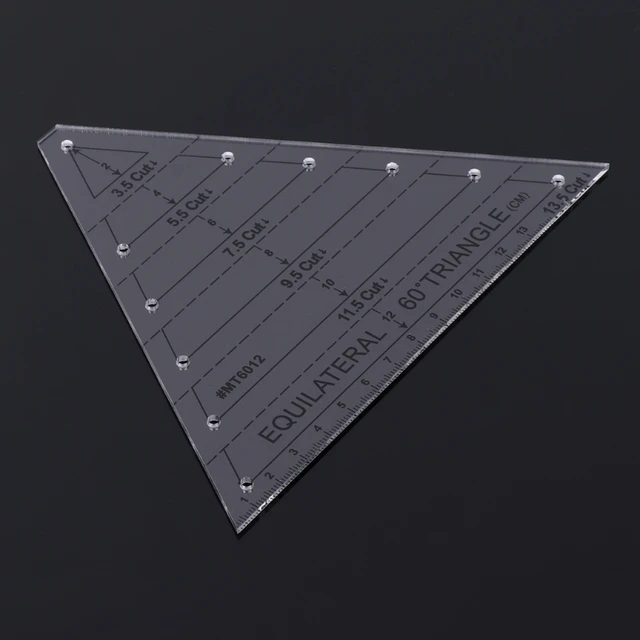 60 Degree Triangle Ruler For Quilting Ultrathin Star Making Art Ruler  Template Machine And Handmade Sewing Quilt Tool For - AliExpress