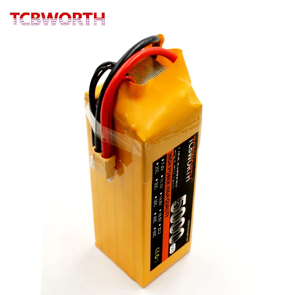 Новая батарея 6S 22,2 V 5000mAh 60C RC вертолетный Липо батарея Max 120C для РУ самолет квадротор Дрон AKKU RC батареи LiPo 6S