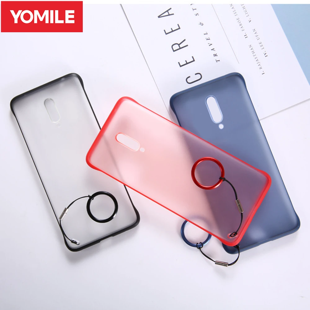 Безрамный Тонкий чехол для Oneplus 7 Pro One Plus Oneplus7 роскошный ударопрочный Жесткий ПК