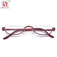 Анти-усталость, женские, специальный дизайн, полуоправа, без оправы, очки для чтения, модные, деловые, повседневные, пресбиопические для чтения, очки