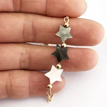 Ювелирный дизайн натуральный корпус жемчужный ломтик браслет с подвесками ручная работа подарок ювелирные изделия для женщин