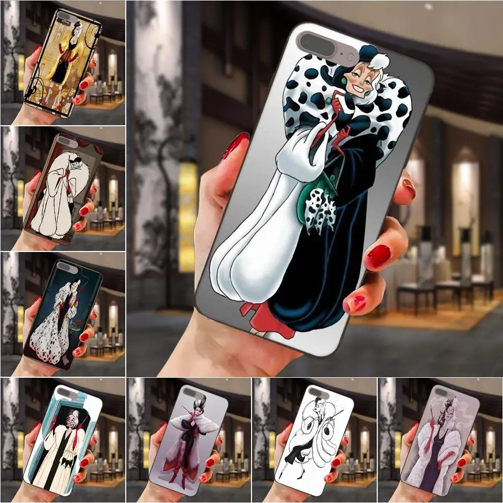 

TPU Print Cover Case Cruella Cartoon For Huawei Honor 5A 6A 6C 7A 7C 7X 8A 8C 8X 9 10 P8 P9 P10 P20 P30 Mini Lite Plus