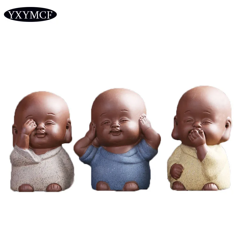 Миниатюрные фигурки украшения комнаты интимные аксессуары Фея Сад Cearmic монах