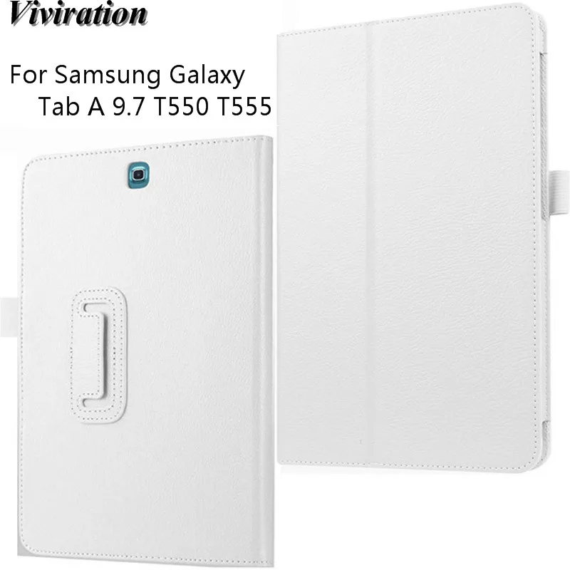 

PU Leather Shell Smart Flip Cover Case For Samsung Galaxy Tab A 9.7 SM-T550 T550 T555 SM-T555 TabA 9.7 Tablet Case Stand Cover