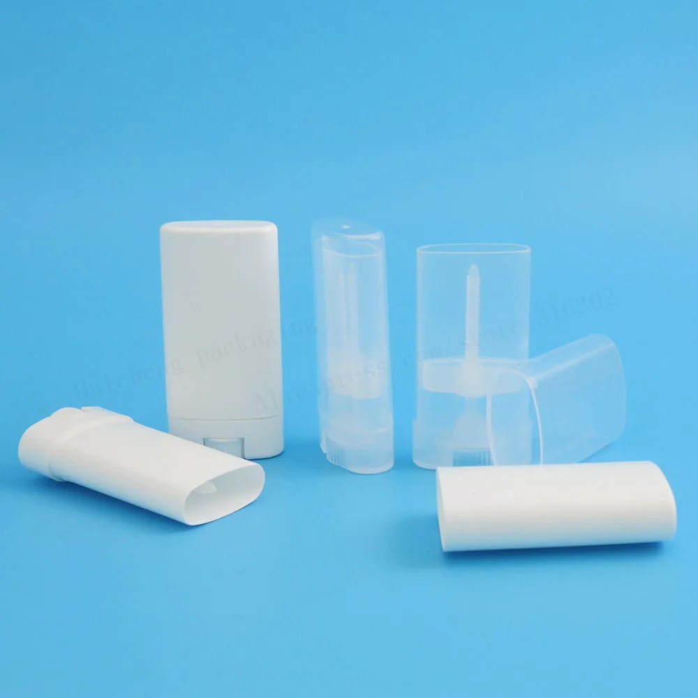 

24 x 15G White Clear Lipstick Tube Lip Balm Containers Empty Cosmetic Containers Lotion Container Glue Stick Clear Travel Bottle