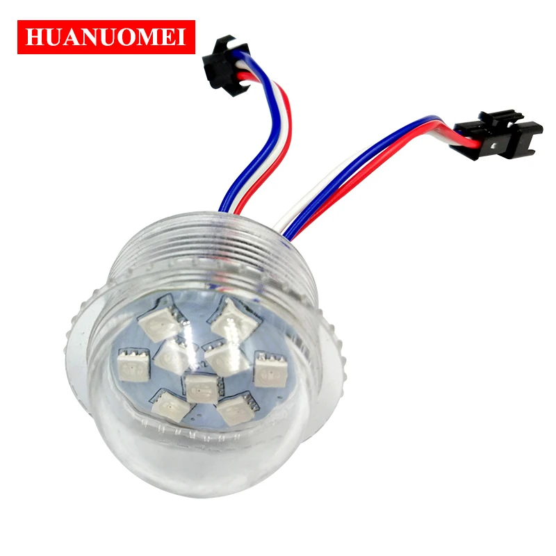 RGB SMD 5050 픽셀 LED 모듈 35mm 9개 LED UCS1903 방수 IP67 풀컬러 조명 12V 24V 놀이기구용