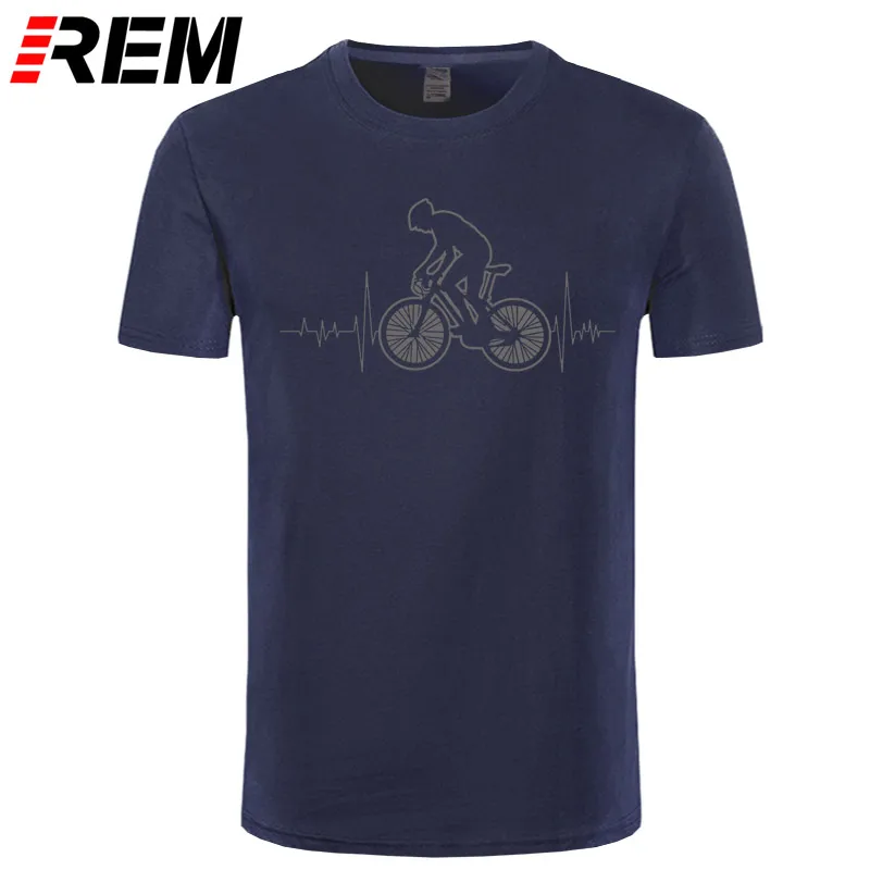 REM, футболка для горного велосипеда MTB, брендовая одежда, футболка с логотипом для велосипеда, футболка для горного велосипеда, смешная футболка с сердцебиением, подарок для велосипеда - Цвет: navy gray