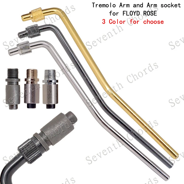 

A Set Tremolo Bridge Tremolo Arm Whammy Bar and Arm socket Jack For Electric Guitar. / Chrome/Black/Gold choose