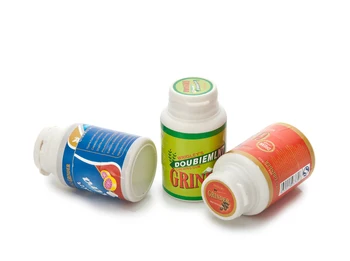 

1PC Chewing Gum Bottle Herb Grinder Plastic with Metal Red Blue Green Spice Pollen Crusher Drop ship Tobacco Smoking Grinder