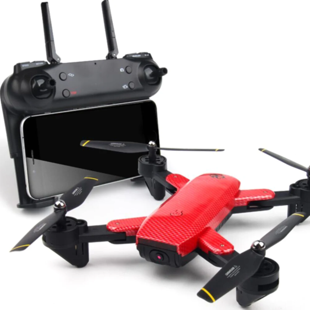 

WIFI Four-Axis Real-time Optical Flow Led Drone Foldable RC Dual Cameras Aircraft Intelligent Wide Angle Small