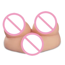 Japanese Real Lifelike Silicone Mini Silicone Girl Pussy With Breast Sex Dolls Porn Adult Sex Products For Male Masturbator