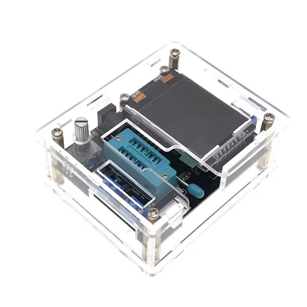 TFT GM328 Транзистор тестер Диод LCR ESR измеритель напряжения ШИМ квадратная волна генератор частоты сигнала Комплект - Цвет: Welding and Box Bl