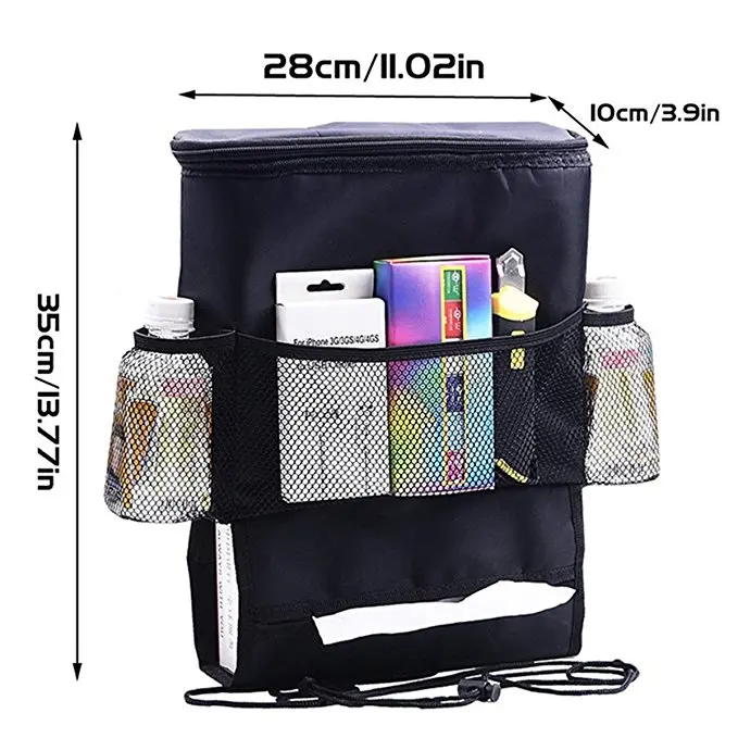 Ice Bag Cooler Box Heat Preservation Coke Bag Cooler Auto Car Seat Boot Organizer Storage Hanger Backseat Box Travel Accessories