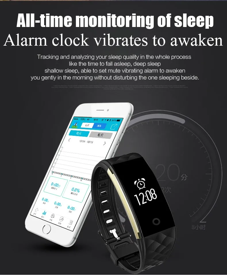 Новые подарки умный Браслет S2 умный Браслет фитнес-трекер для измерения сердечного ритма Mp3Mp4 вызов SMS Facebook Twitter смарт-браслет умные часы