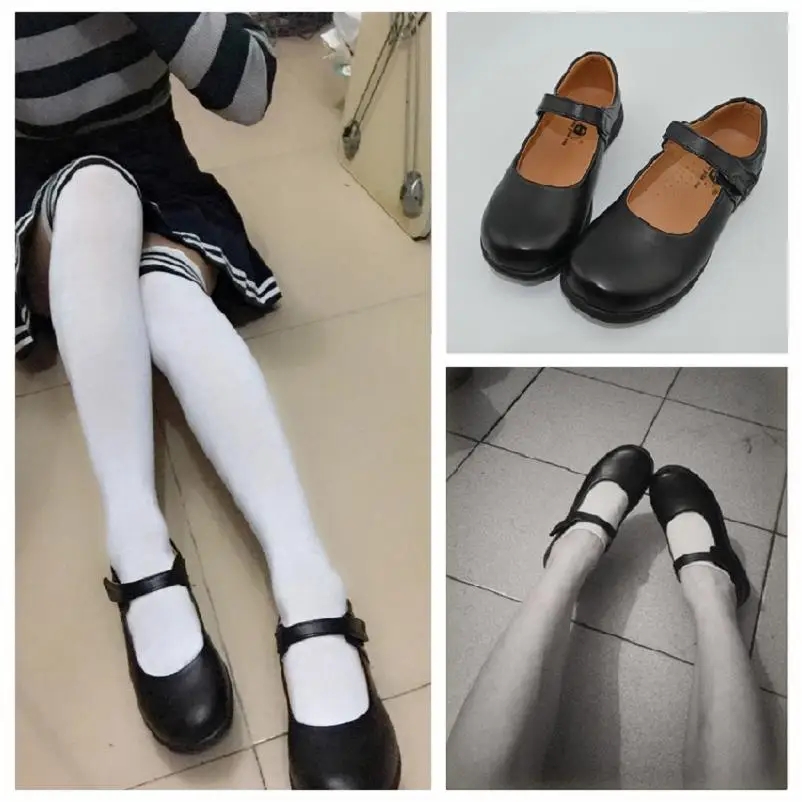 

High-Q Unisex Japan Student Lolita Girls Female Lady Casual Student Uniform Shoes Costumes Daily Casual Maid Uniform Shoes