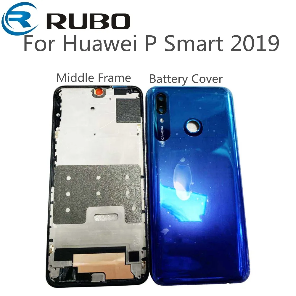 Для huawei P Smart Задняя крышка батареи корпус двери для huawei P Smart ЖК рамка средняя рамка Корпус Запасные части