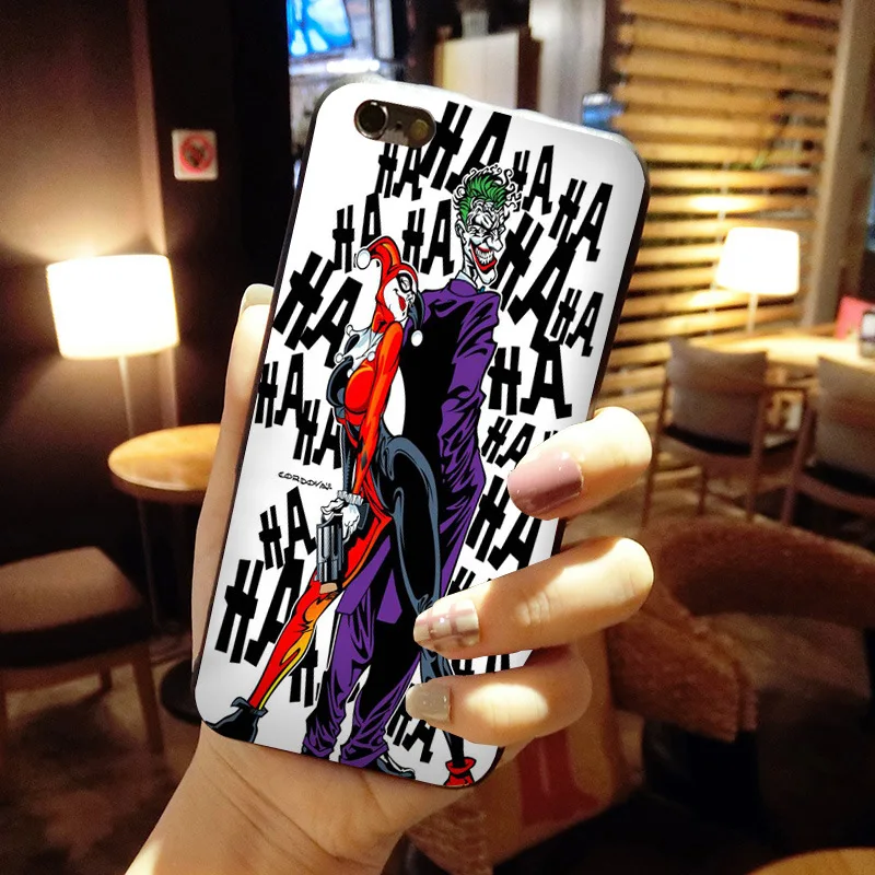 Защитный Мягкий ТПУ чехол для телефона MaiYaCa harley quinn joker iPhone 6S 6plus 7 7plus 8 8Plus X 5S 12Pro xs max