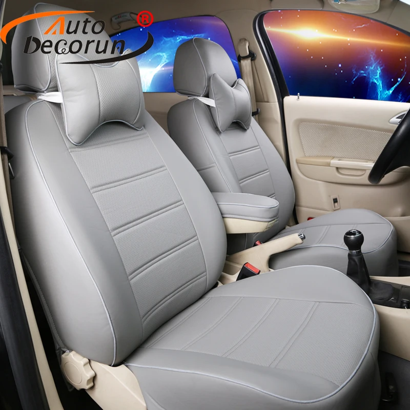 AutoDecorun PU leather car seats cushion for volkswagen Passat R36 seat