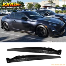 Fit For 12 15 Subaru BRZ Scion FR S GT86 CS Style Side Skirts Carbon Fiber