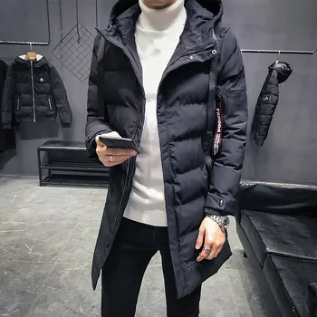 

Winter long cotton padded Jacket Men Thick Warm Hooded Parka Men New Arrival Parkas Coat Men Brand Casual Long Jackets Coats