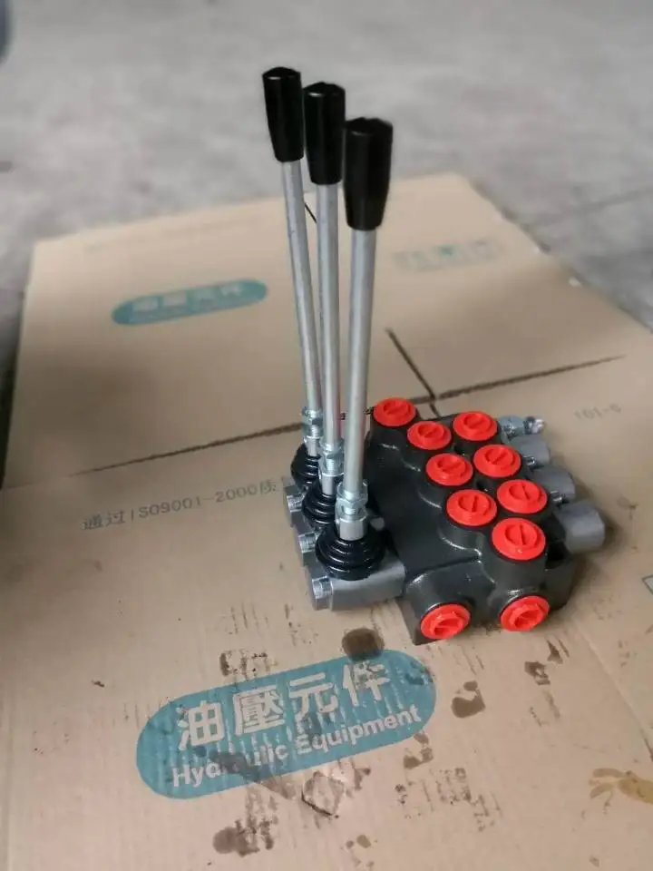 

3 Levers Handle Control Spool Valve Hydraulic Directional Monoblock Valve