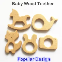 Chenkai 5 шт. деревянный Прорезыватель для зубов DIY органический экологически чистый натуральный Дерево Детские Прорезыватели для зубов пустышка захватывающая игрушка Монтессори аксессуары