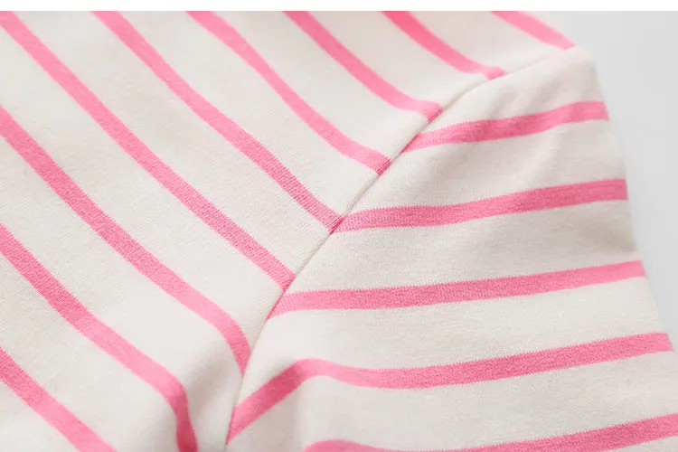 Children Penguin Tops 2018 Hot Sale Spring Autumn Kids Clothes Long Sleeve O-Neck Strip Girl Long Sleeve T Shirt (14)