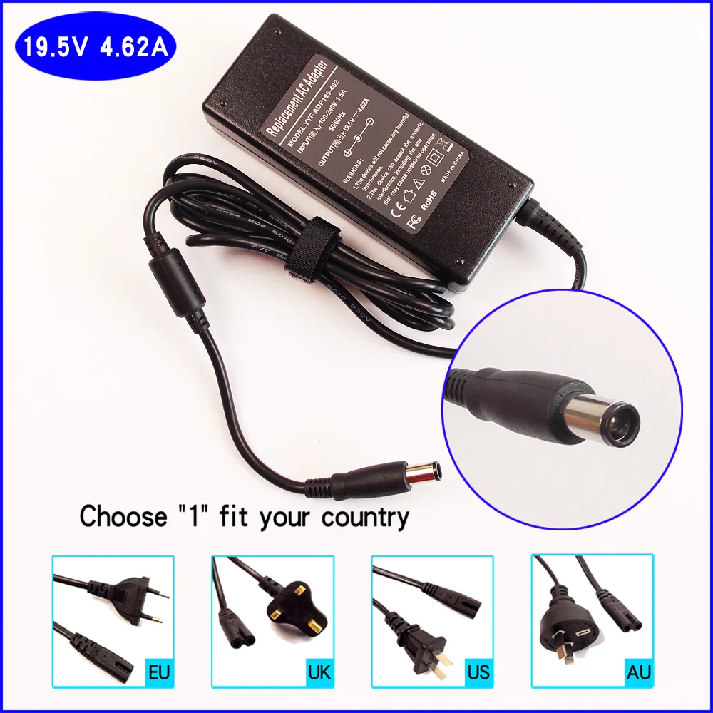 19.5v 4.62a 90w Universal Ac Adapter Battery Charger For Dell Inspiron