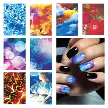 Water Transfer Nail Art Stickers Decals For Nail Tips Decoration DIY Fashion Nail Art Accessories