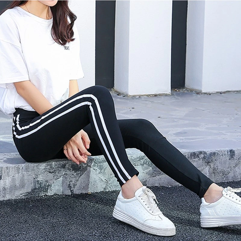 women's side stripe leggings