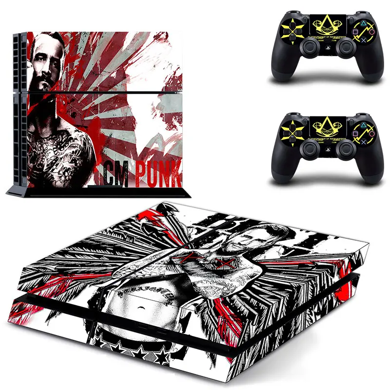 Cm Punk Skin Vinyl Decal Sticker For Ps4 Playstation 4 Console 2 Controller Skins Consoleskins Co Cm Punk Skin Vinyl Decal Sticker For Ps4 Playstation 4 Console 2 Controller Skins Consoleskins Co