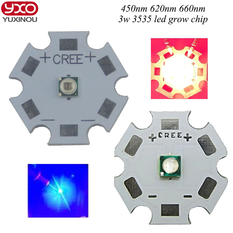 

10pcs Hot sale 10PCS Epistar 3W Deep Red High Power 660NM Plant Grow LED Light for Cabinet/Tank/Aquarium with 20MM PCB