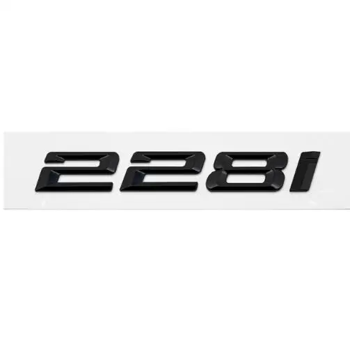 Украшение автомобиля 3D Эмблема Для BMW 2 3 серии 220I 228I 235I 328I 330I 335I 340I 335 E30 E36 E39 E60 F30 E90 GT крышка багажника Стикеры - Название цвета: black 228i