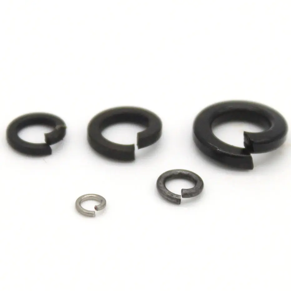 50pcs/lot M8 Carbon Steel Square Section Spring Lock Washersin Washers from Home Improvement on