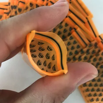 

1 pack (100 pieces)Cartoon new tobacco bag tobacco sealed bag storage bag Orange skull pattern with holder tobacco bag