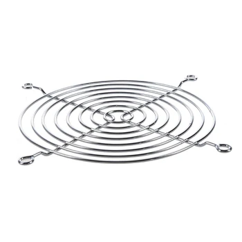 

PC DC Fan Grill Protector Metal Finger Guard 120mm 12cm Silver Tone Support Dropshipping