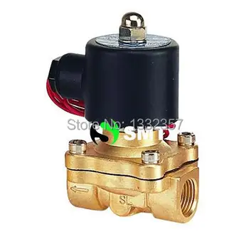 

Free Shipping 1'' Water Solenoid Valve Air Oil Brass Valve NBR 2W250-25 DC12V DC24V AC110V or AC220V