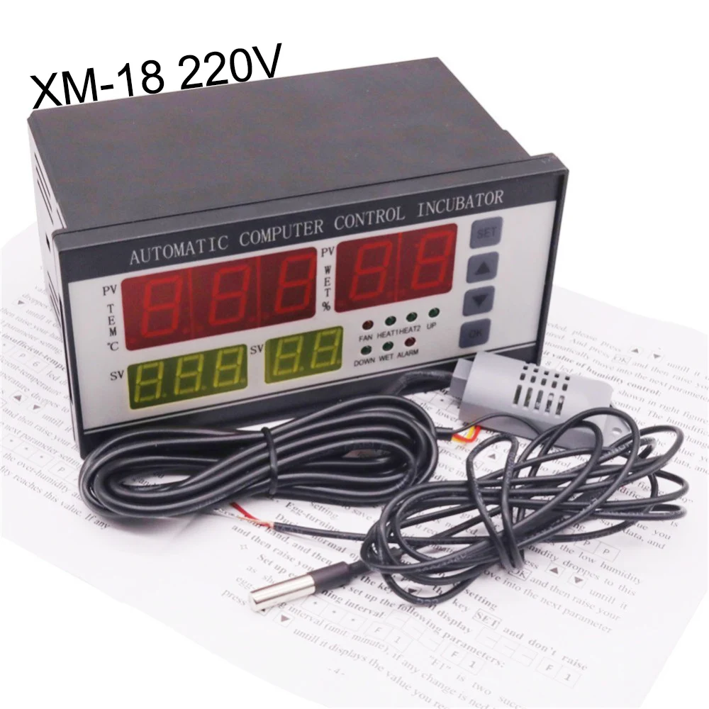 

1 PCS AC220V XM-18 Incubator Automation Controller Chick Hatching Temperature Control Humidity Control