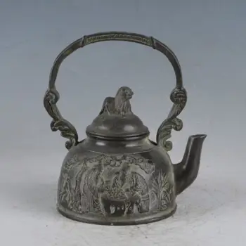 

Rare Bronze Chinese Traditional FiguresTeapot