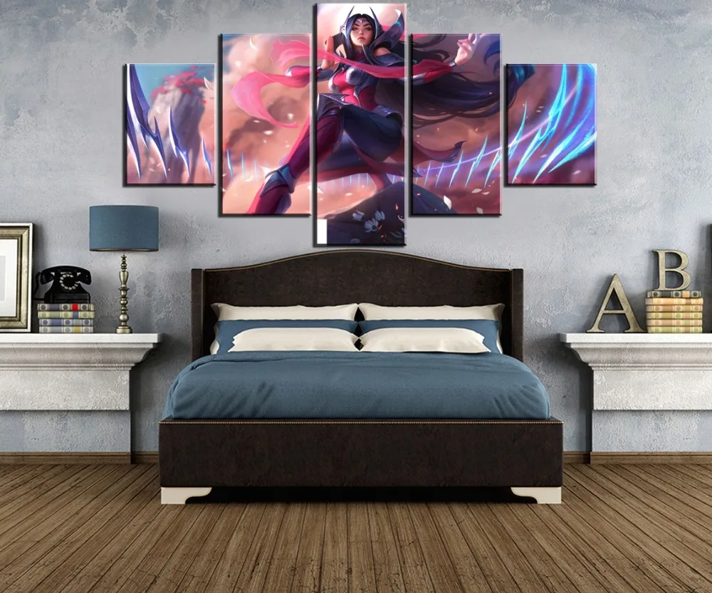 5-Panel-Game-Poster-League-of-Legends-Irelia-Canvas-Painting-Artwork-Wall-Decor-Animation-Pictures-Printed (2)