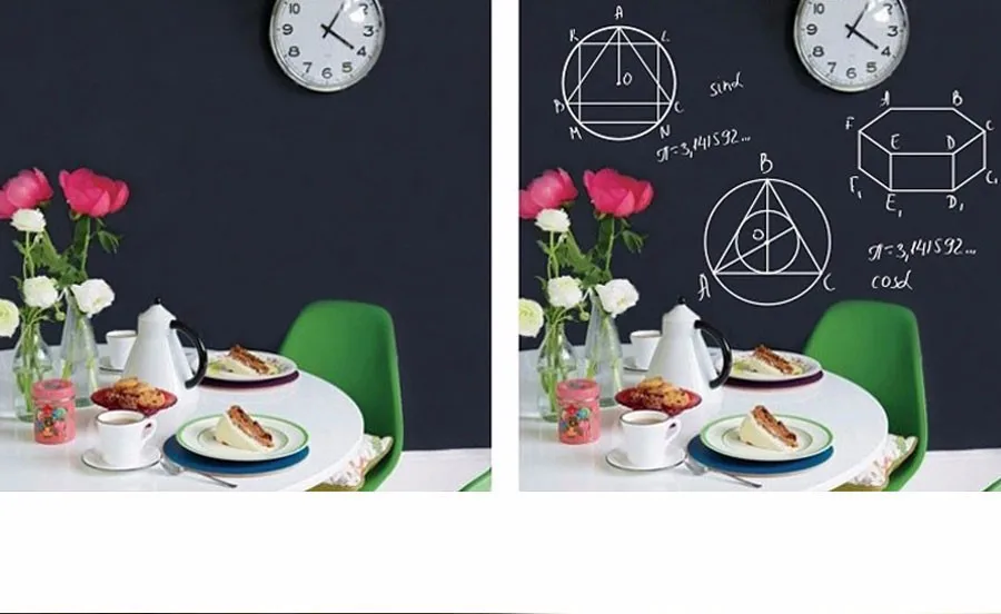 Adesivos de Parede Blackboard Crianças Desenho Brinquedo Vinil Quadro Pintura Giz Parede 60*200 cm 9 Cheap Brinquedos p desenhar